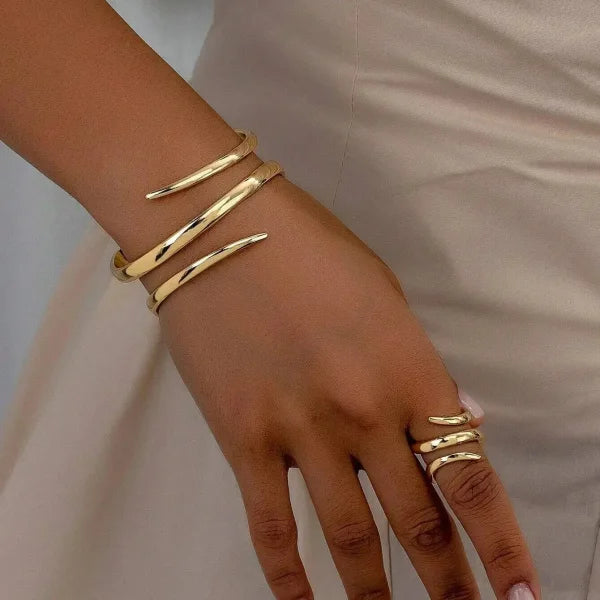 Parure minimaliste or